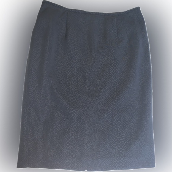 CALVIN KLEIN Textured Pencil Skirt -  Size 6 Pre-owned - Picture 1 of 8